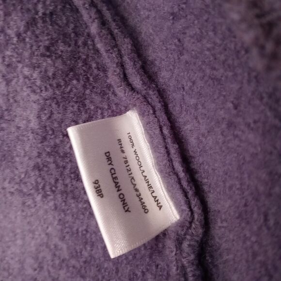 Eileen Fisher purple wool jacket size large - Picture 5 of 7
